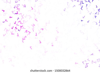 Light Pink, Blue vector template with bent lines. Shining colorful illustration in simple style. The best colorful design for your business.