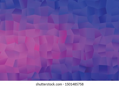 Light Pink, Blue vector template with square style. Illustration with set of colorful rectangles. Background for cell phones.