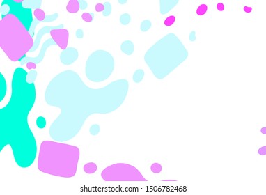 Light Pink, Blue vector template with chaotic shapes. Illustration with colorful gradient shapes in abstract style. Modern design for your business card.