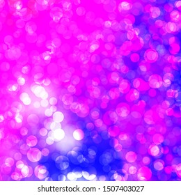 Light Pink, Blue vector template with circles. Abstract decorative design in gradient style with bubbles. Design for posters, banners.