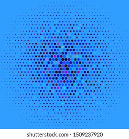Light Pink, Blue vector template with circles. Colorful illustration with gradient dots in nature style. New template for your brand book.