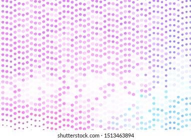 Light Pink, Blue vector template with lines. Shining colorful illustration in simple style. Colorful wave pattern for your design.