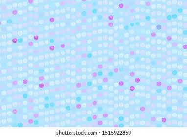 Light Pink, Blue vector template with lines. An elegant bright illustration with gradient. Brand new design for your ads, poster, banner.