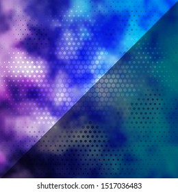 Light Pink, Blue vector template with circles. Modern abstract illustration with colorful circle shapes. Pattern for booklets, leaflets.