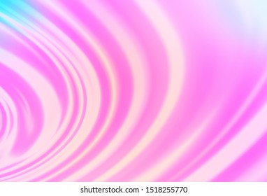 Light Pink, Blue vector template with bent lines. A vague circumflex abstract illustration with gradient. New composition for your brand book.
