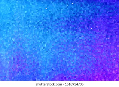 Light Pink, Blue vector template with rhombus. Beautiful illustration with rectangles and squares. Smart design for your business advert.