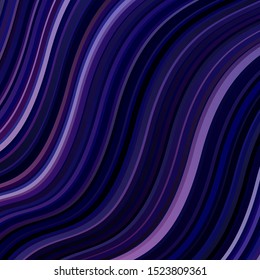 Light Pink, Blue vector template with lines. Colorful geometric sample with gradient curves.  Pattern for websites, landing pages.