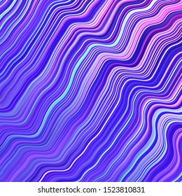 Light Pink, Blue vector template with lines. Abstract gradient illustration with wry lines. Pattern for ads, commercials.