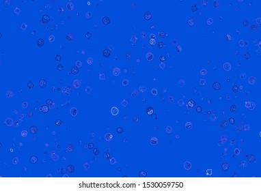 Light Pink, Blue vector template with organic meal. Abstract background with colorful Fast Food illustrations. Template for meal cooking in kitchen.