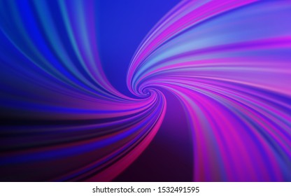 Light Pink, Blue vector template with bent lines. A sample with colorful lines, shapes. Abstract design for your web site.