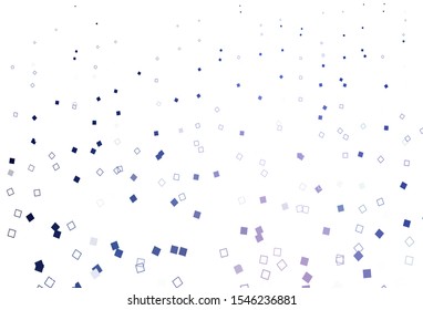 Light Pink, Blue vector template with square style. Abstract gradient illustration with rectangles. Modern template for your promotion.