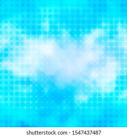 Light Pink, Blue vector template with circles. Abstract colorful disks on simple gradient background. Design for your commercials.