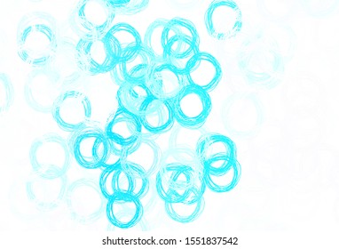 Light Pink, Blue vector template with circles. Illustration with set of shining colorful abstract circles. Design for your business advert.