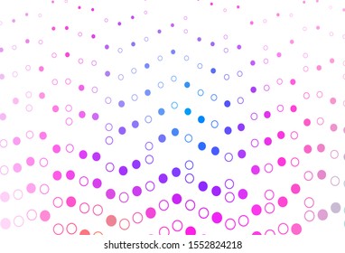 Light Pink, Blue vector template with circles. Abstract illustration with colored bubbles in nature style. Pattern for beautiful websites.