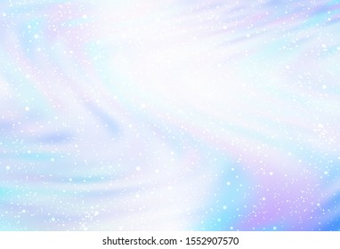 Light Pink, Blue vector template with space stars. Glitter abstract illustration with colorful cosmic stars. Template for cosmic backgrounds.