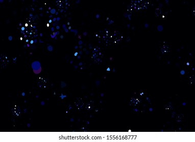 Light Pink, Blue vector template with chaotic shapes. Simple colorful illustration with abstract gradient shapes. Background for a cell phone.