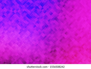 Light Pink, Blue vector template with crystals, rectangles. Beautiful illustration with rectangles and squares. The template can be used as a background.