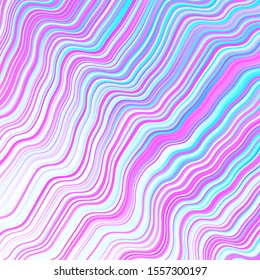 Light Pink, Blue vector template with wry lines. Colorful illustration with curved lines. Best design for your ad, poster, banner.