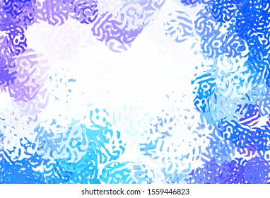 Light Pink, Blue vector template with chaotic shapes. Illustration with colorful gradient shapes in abstract style. Simple design for your web site.