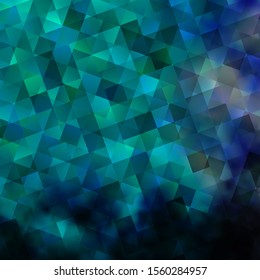 Light Pink, Blue vector template with crystals, squares. Decorative design in abstract style with lines, cubes. Pattern for websites.