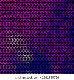 Light Pink, Blue vector template with crystals, triangles. Glitter abstract illustration with triangular shapes. Pattern for booklets, leaflets