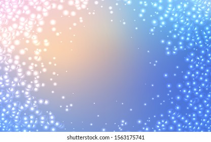 Light Pink, Blue vector template with space stars. Blurred decorative design in simple style with galaxy stars. Pattern for astronomy websites.