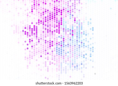 Light Pink, Blue vector template with circles. Glitter abstract illustration with blurred drops of rain. New template for your brand book.