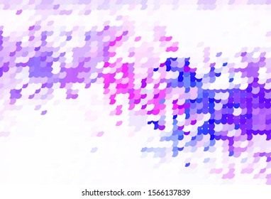 Light Pink, Blue vector template with circles. Glitter abstract illustration with blurred drops of rain. Pattern for ads, leaflets.