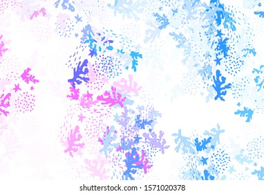 Light Pink, Blue vector template with chaotic shapes. Simple colorful illustration with abstract gradient shapes. Modern design for your business card.