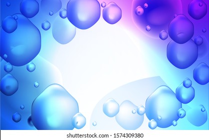 Light Pink, Blue vector template with bent lines. Geometric illustration in memphis style with gradient.  The template for cell phone backgrounds.