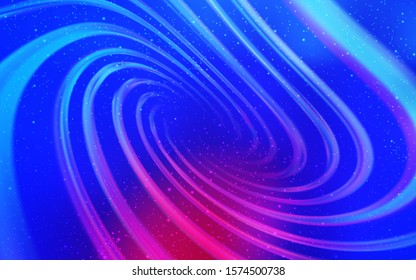 Light Pink, Blue vector template with space stars. Modern abstract illustration with Big Dipper stars. Pattern for futuristic ad, booklets.