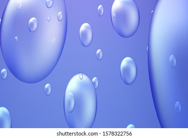 Light Pink, Blue vector template with circles. Modern abstract illustration with colorful water drops. The pattern can be used for aqua ad, booklets.