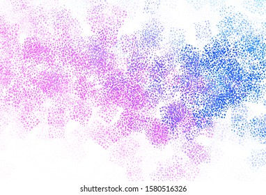 Light Pink, Blue vector template with chaotic shapes. Simple colorful illustration with abstract gradient shapes. Elegant design for wallpapers.
