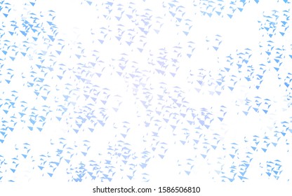 Light Pink, Blue vector template with crystals, triangles. Modern abstract illustration with colorful triangles. Best design for poster, banner.