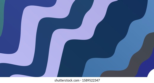 Light Pink, Blue vector template with wry lines. Colorful illustration, which consists of curves. Pattern for websites, landing pages.