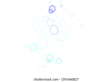 Light Pink, Blue vector template with circles. Abstract illustration with colored bubbles in nature style. Pattern for textures of wallpapers.