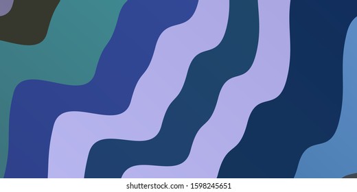 Light Pink, Blue vector template with wry lines. Colorful illustration, which consists of curves. Pattern for websites, landing pages.
