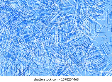 Light Pink, Blue vector template with crystals, circles, squares. Illustration with set of colorful circles, triangles, squares. Pattern for websites.
