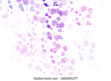 Light Pink, Blue vector template with chaotic shapes. Simple colorful illustration with abstract gradient shapes. Simple design for your web site.