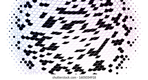 Light Pink, Blue vector template with circles. Abstract decorative design in gradient style with bubbles. Design for posters, banners.