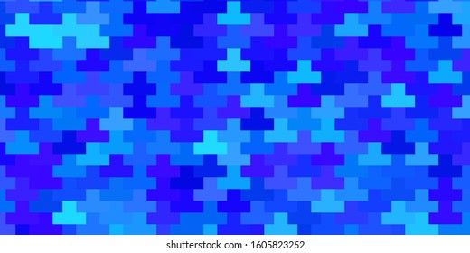 Light Pink, Blue vector template with rectangles. Abstract gradient illustration with rectangles. Pattern for commercials, ads.