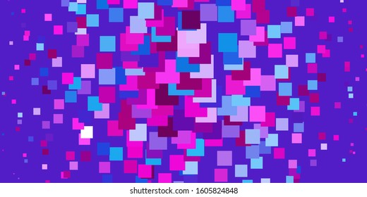 Light Pink, Blue vector template in rectangles. Rectangles with colorful gradient on abstract background. Template for cellphones.