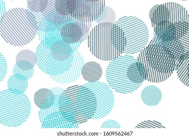 Light Pink, Blue vector template with circles. Beautiful colored illustration with blurred circles in nature style. Design for poster, banner of websites.