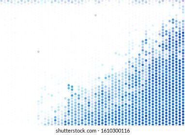 Light Pink, Blue vector template with circles. Illustration with set of shining colorful abstract circles. Pattern for beautiful websites.