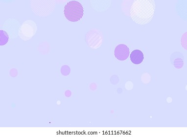 Light Pink, Blue vector template with circles. Illustration with set of shining colorful abstract circles. New template for your brand book.