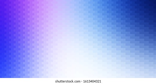 Light Pink, Blue vector template in rectangles. Abstract gradient illustration with rectangles. Best design for your ad, poster, banner.