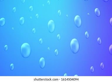 Light Pink, Blue vector template with circles. Illustration with set of shining colorful abstract circles. The pattern can be used for aqua ad, booklets.