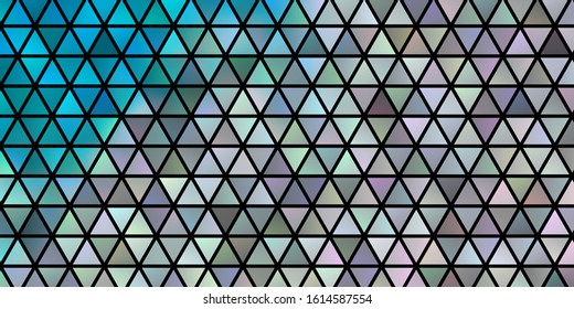 Light Pink, Blue vector template with crystals, triangles. Illustration with set of colorful triangles. Best design for posters, banners.