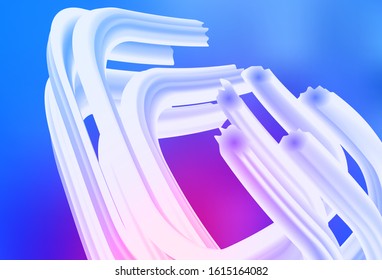 Light Pink, Blue vector template with lines. Colorful illustration in abstract style with gradient. Abstract design for your web site.