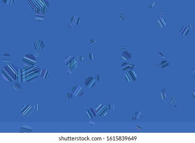 Light Pink, Blue vector template with circles. Glitter abstract illustration with blurred drops of rain. Pattern for ads, leaflets.